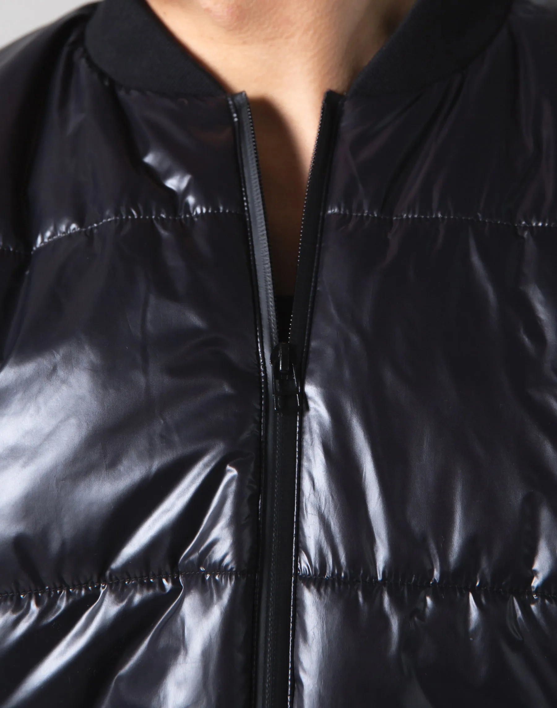 Light Weight Warm Nylon Jacket - Black