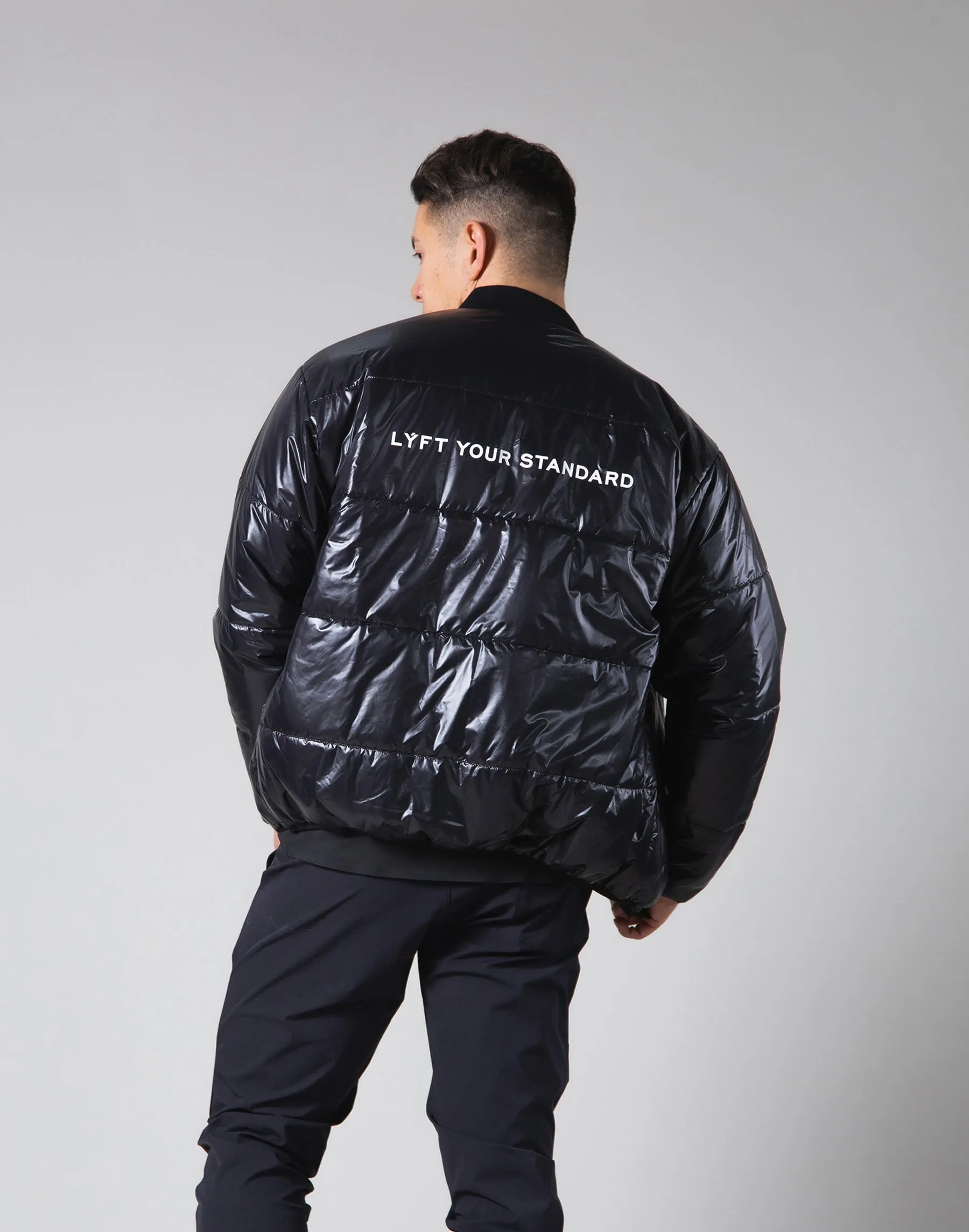 Light Weight Warm Nylon Jacket - Black