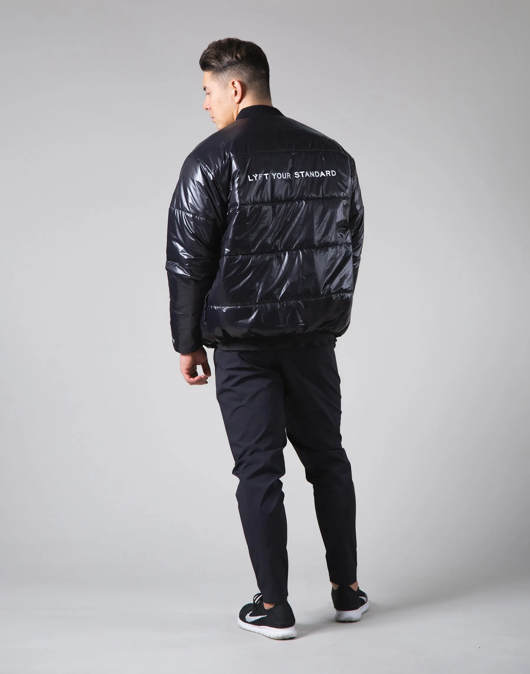 Light Weight Warm Nylon Jacket - Black