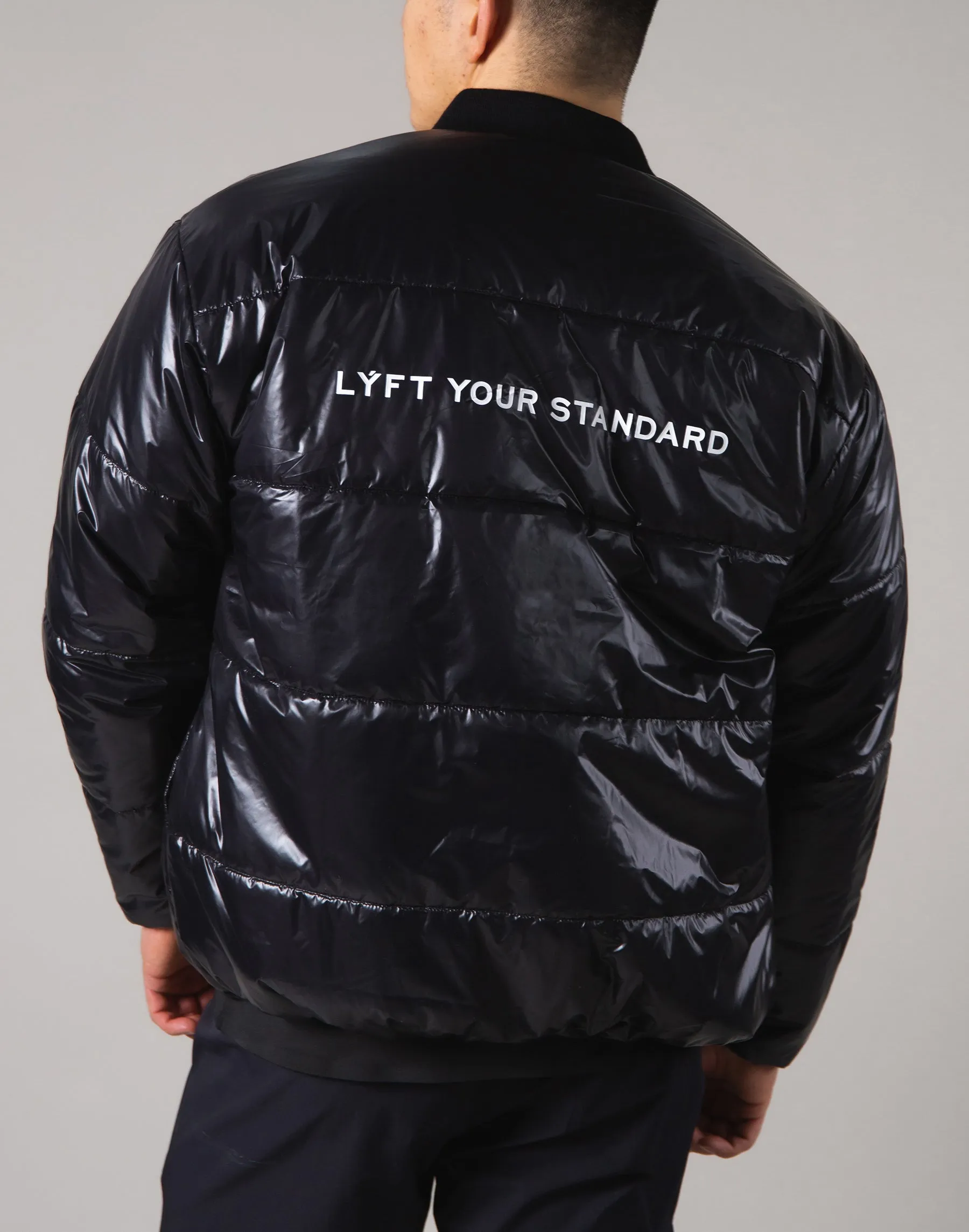 Light Weight Warm Nylon Jacket - Black