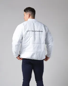 Light Weight Warm Nylon Jacket - White