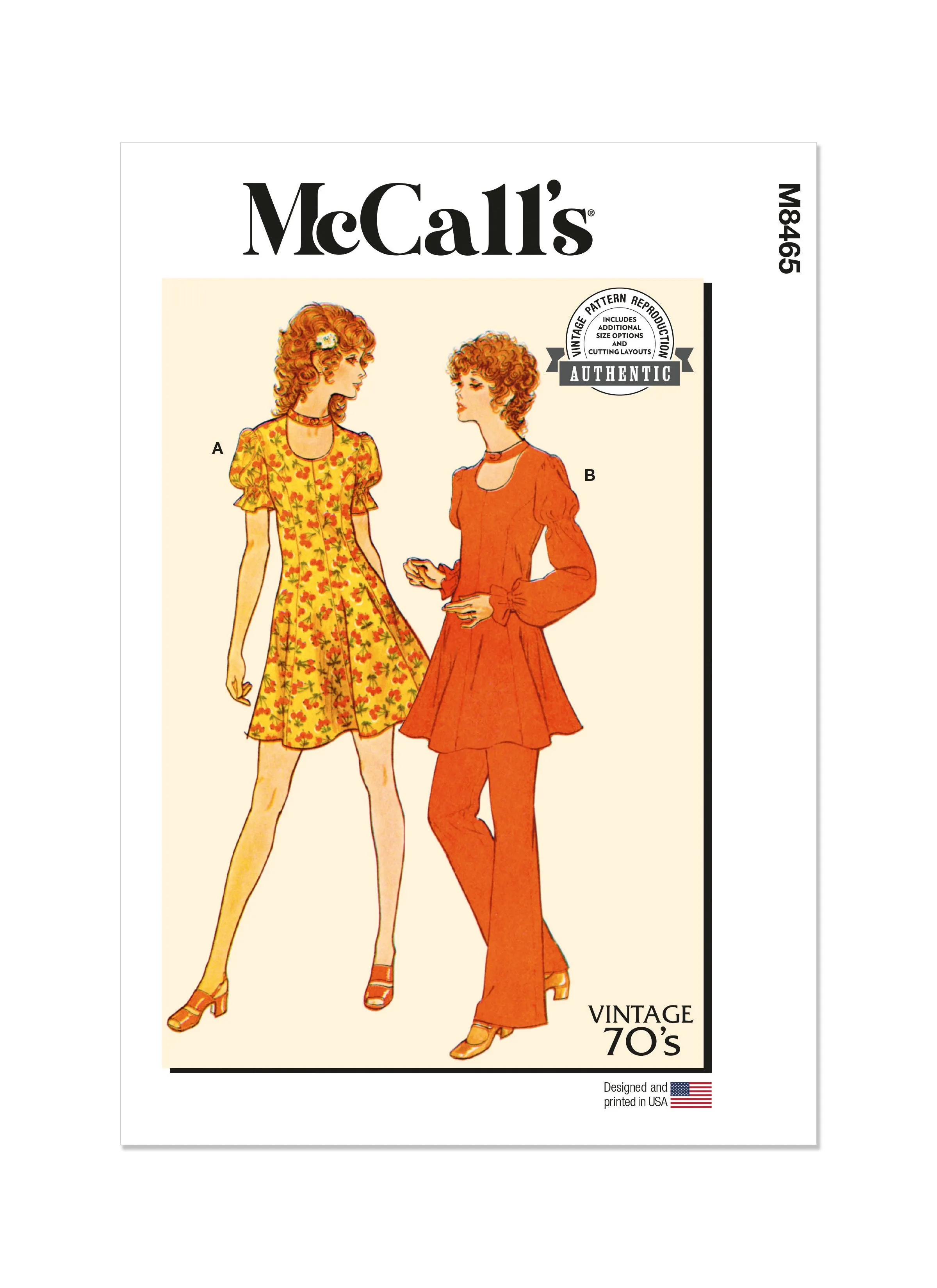 McCall's Sewing Pattern 8465 Dress, Tunic, Pants and Panties