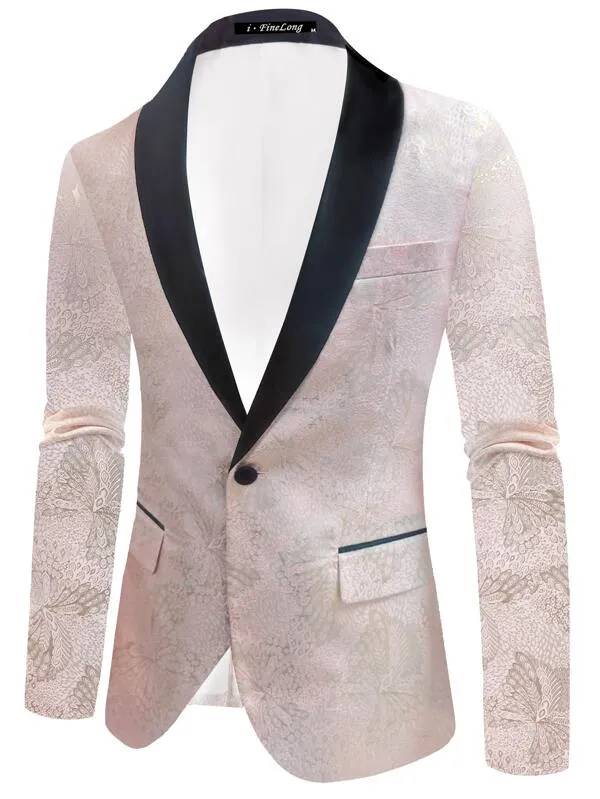 Men's Gold & Black Blazer Dinner Jacket