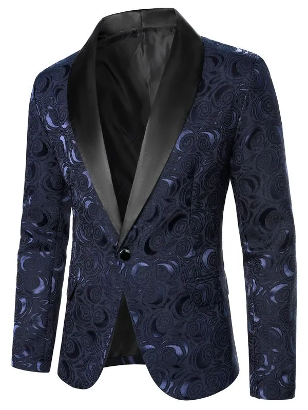 Men's Gold & Black Blazer Dinner Jacket