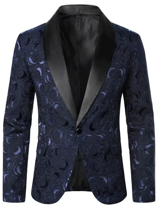 Men's Gold & Black Blazer Dinner Jacket