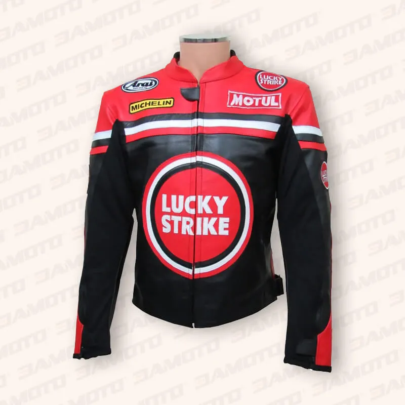 Men's Lucky Strike Leather Motorcycle Jacket