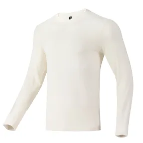 Men's Merino 160g Base Layer Top White