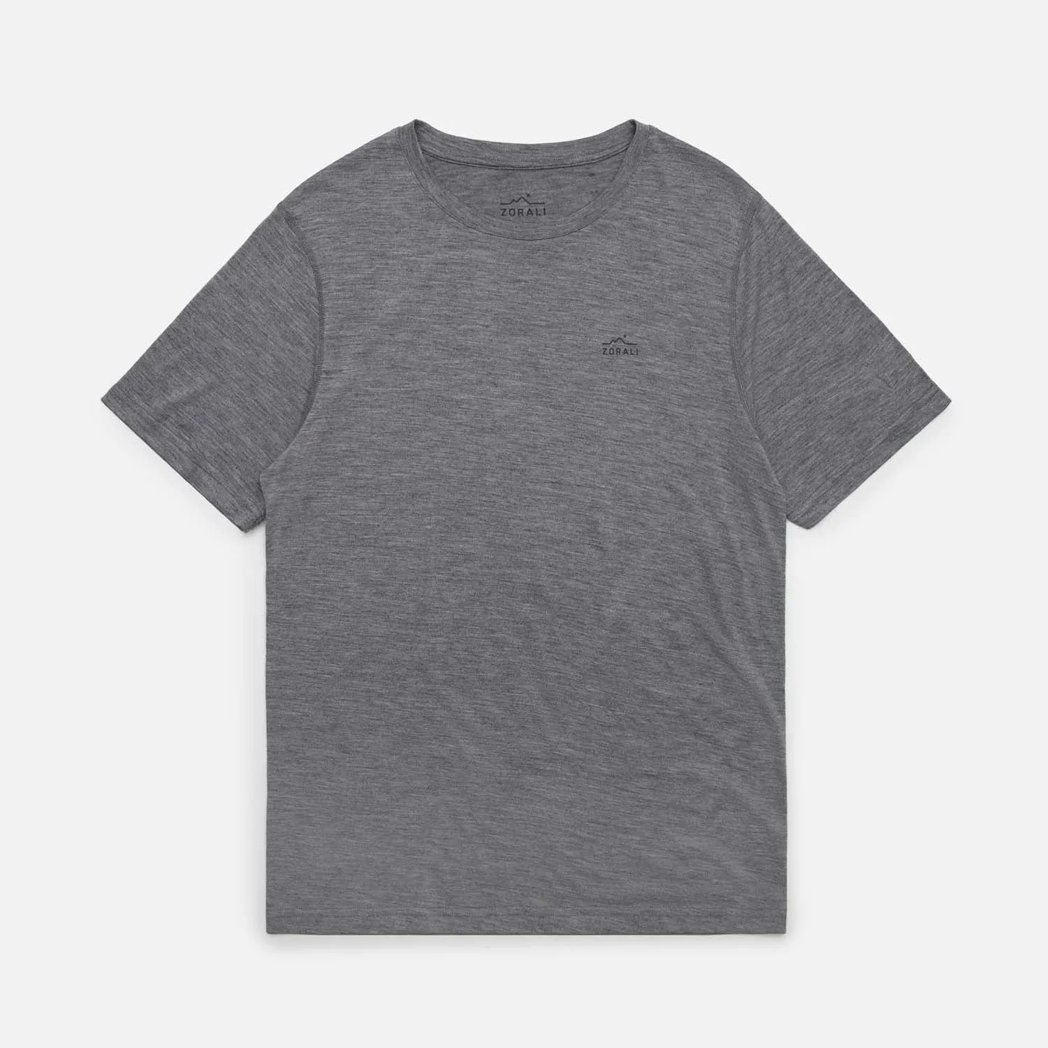 Mens Merino T-Shirt Grey Marle