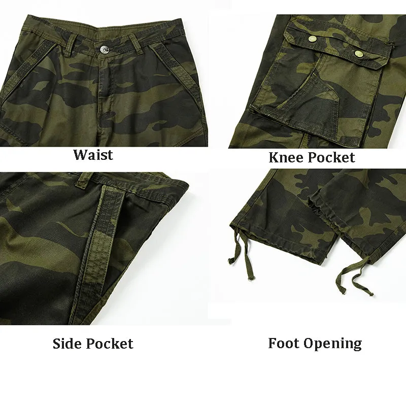 Mens Navy Cargo Pants with Pockets Casual Military Army Hiking Combat Tactical Work Pants Trousers | 1206