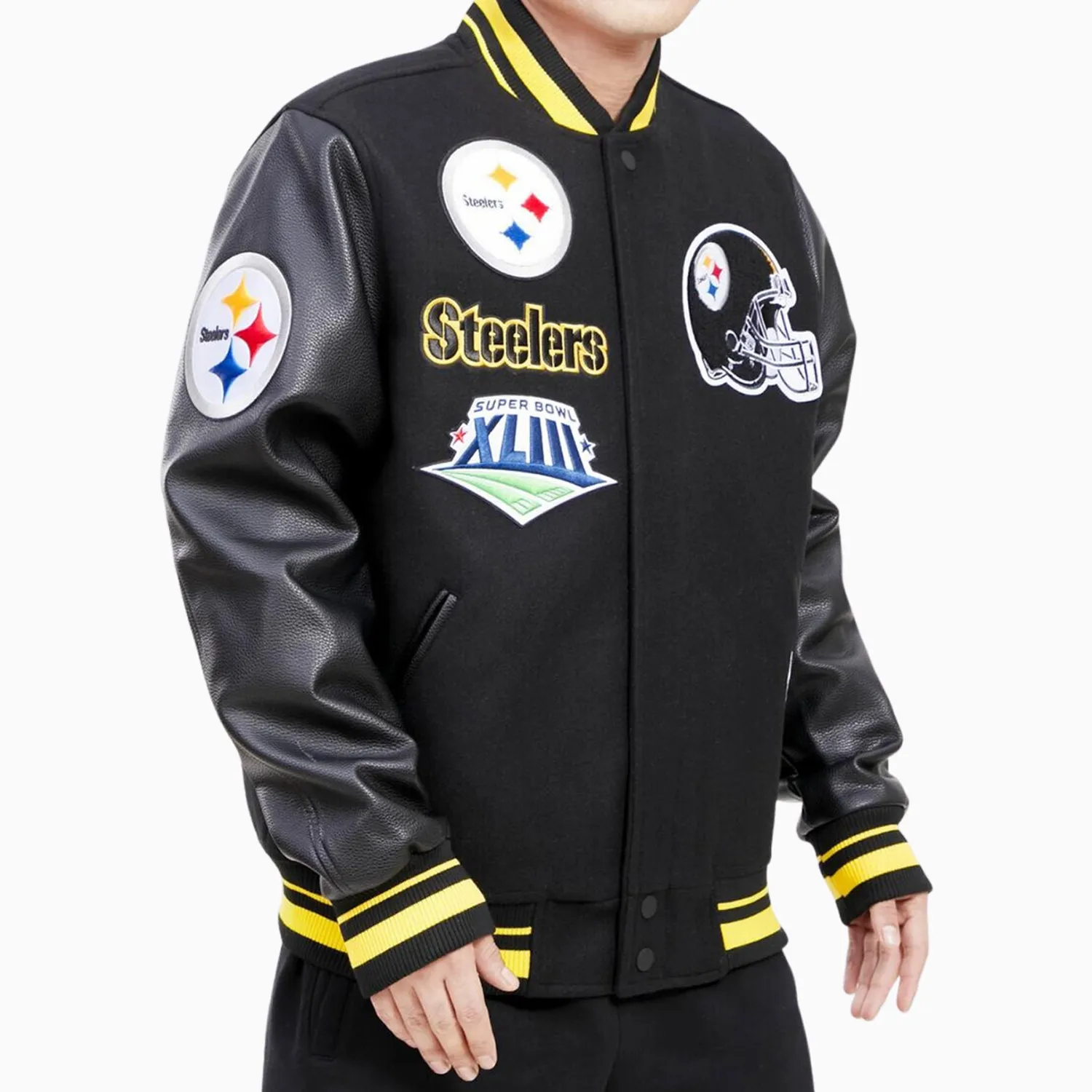 Men's Pittsburgh Steelers Wool Varsity Jacket