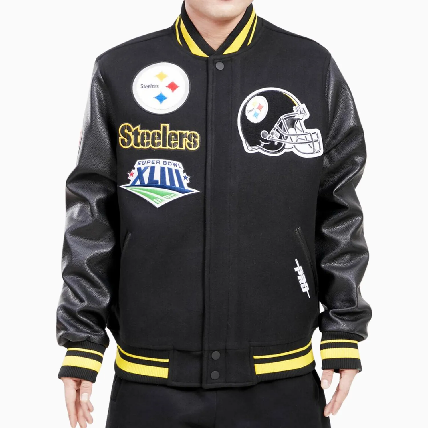 Men's Pittsburgh Steelers Wool Varsity Jacket