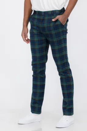 Mens Plaid Trouser Pants