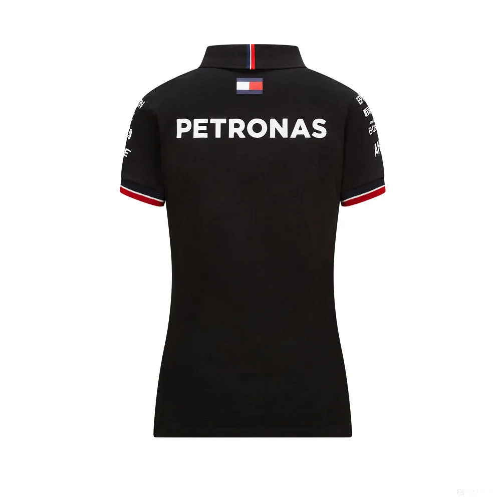 Mercedes Womens Polo, Team, Black, 2021