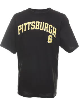 MLB Pittsburgh Black & Yellow Sports T-shirt - XL