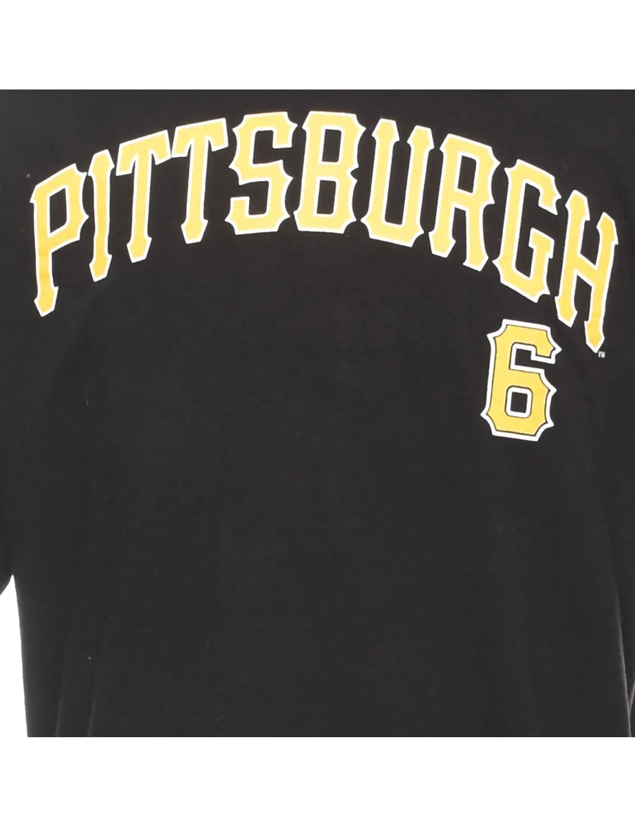 MLB Pittsburgh Black & Yellow Sports T-shirt - XL