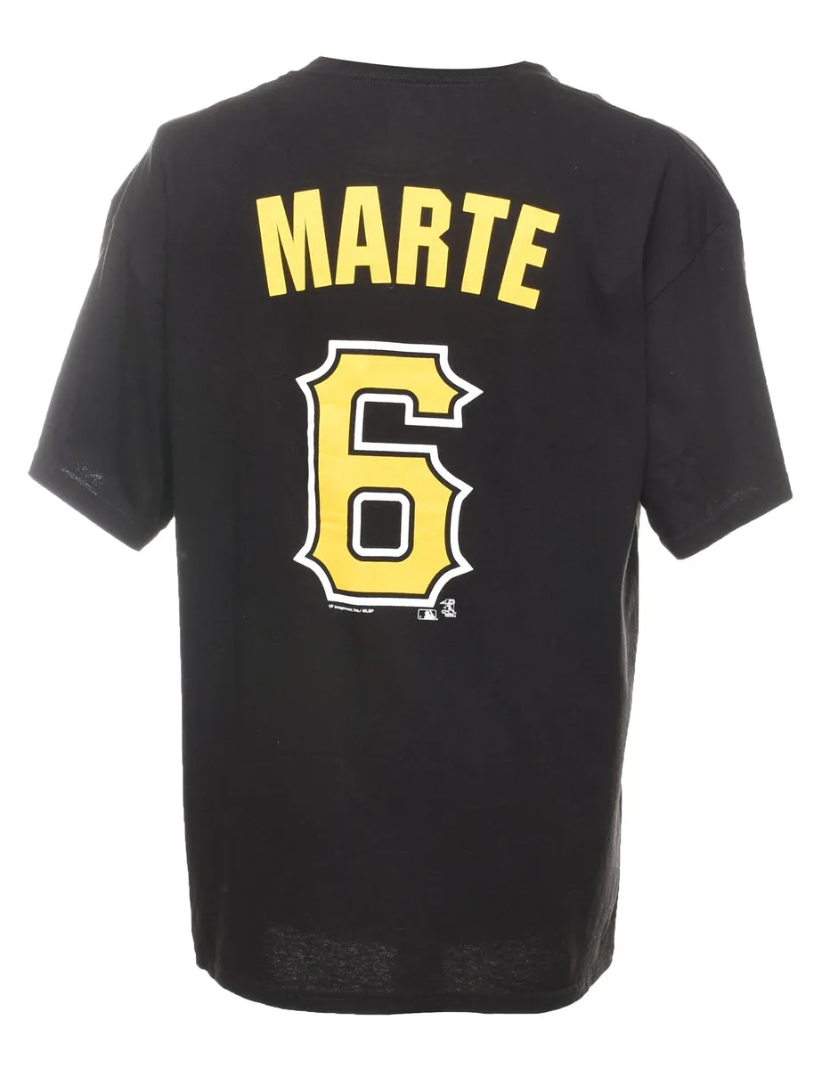 MLB Pittsburgh Black & Yellow Sports T-shirt - XL