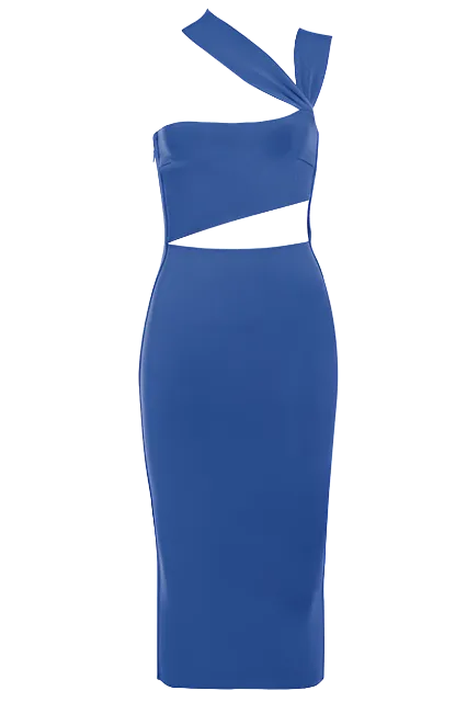 Molly Bandage Midi Dress - Navy Blue