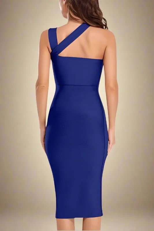 Molly Bandage Midi Dress - Navy Blue