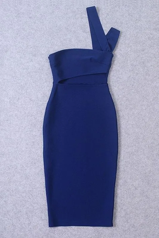 Molly Bandage Midi Dress - Navy Blue