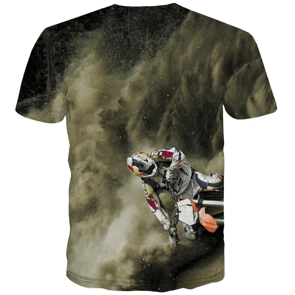 Motocross T-shirt Men motorcycle T-shirts Graphic Offroad Shirt Print