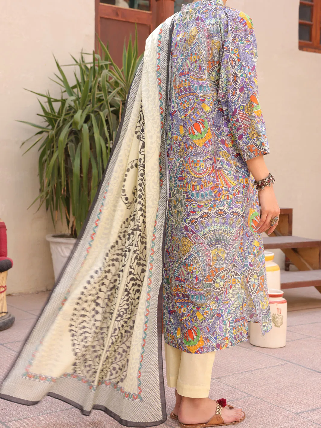 Multicolor Lawn 3 Piece Stitched - ALP-3PS-1609