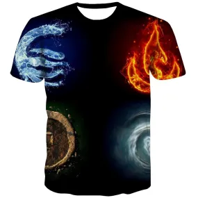 Music T-shirt Men Instrument T-shirts 3d Retro Shirt Print Electronic Tshirts Casual