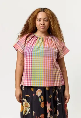 Nancybird Micci Top in Sunrise Check