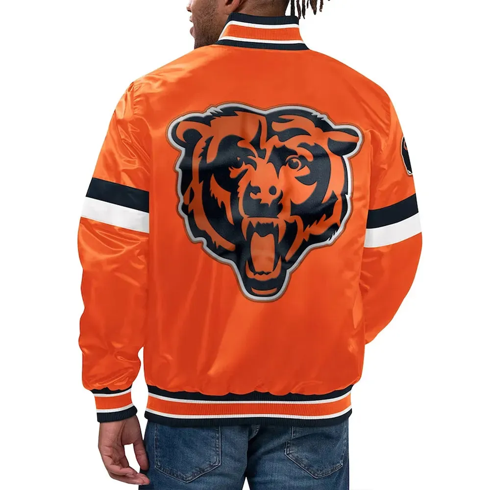 NFL Chicago Bears Satin Jacket For Men and Women