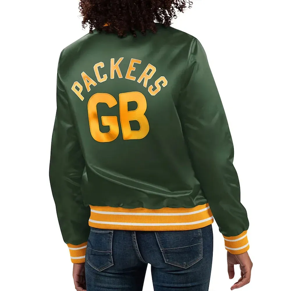 NFL Green Bay Packers Satin Jacket Men and Women