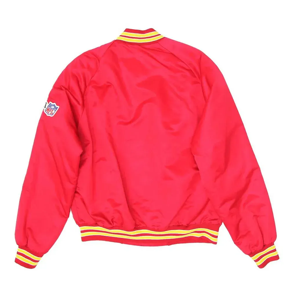 NFL Kansas City Chief Team 1990’s Red Bomber Jacket