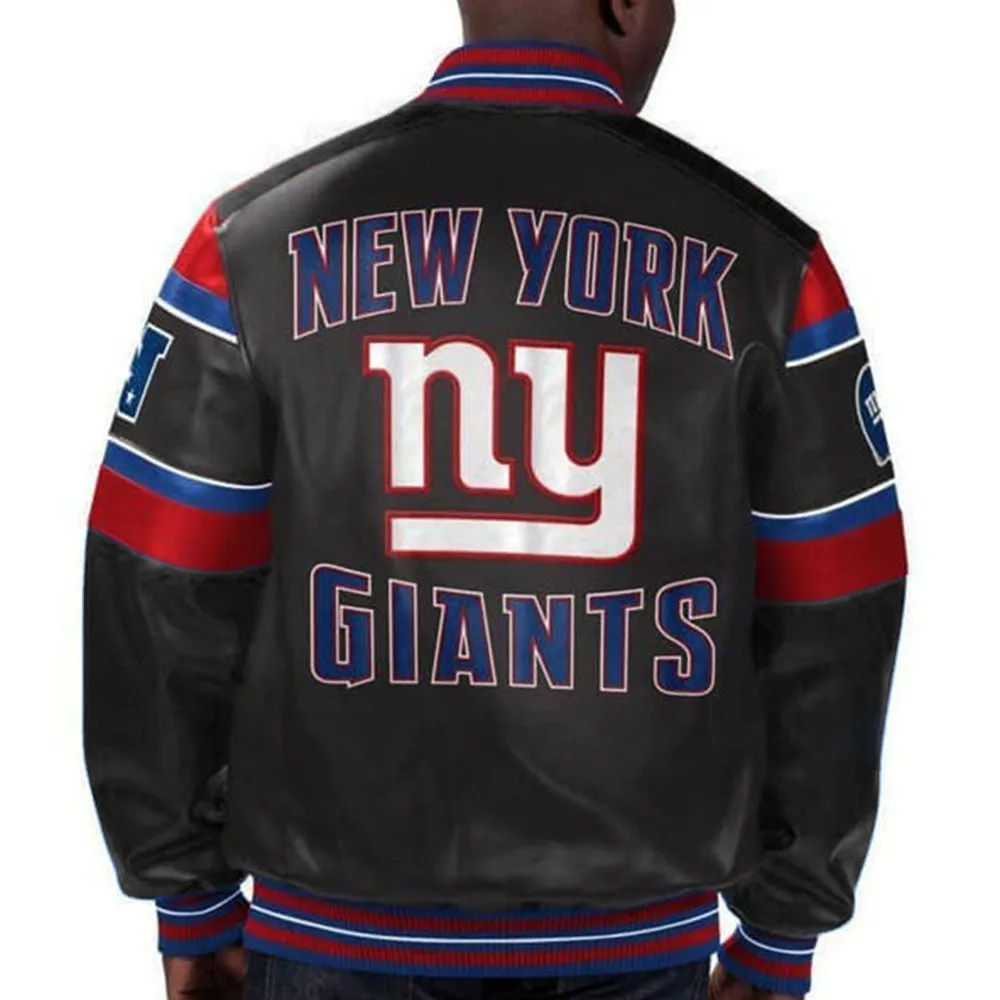 NFL New York Giants Leather Jacket For Men and Women