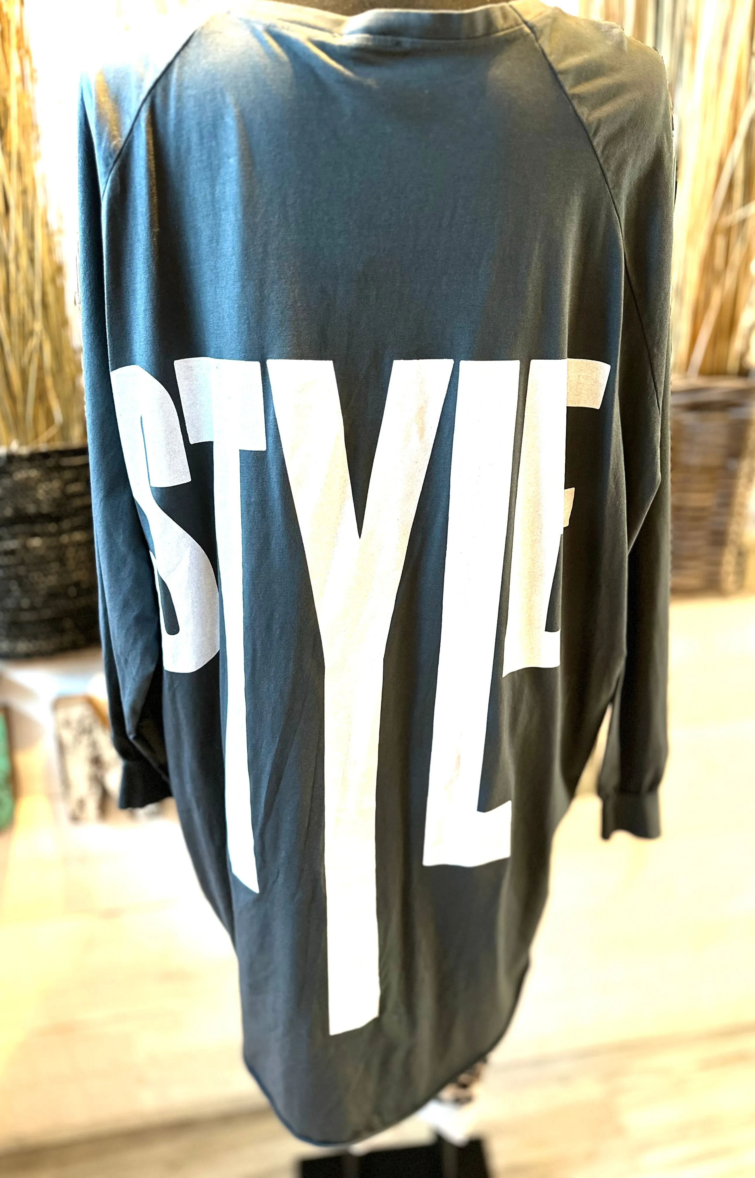 Oversizes T-Shirt Style Druck