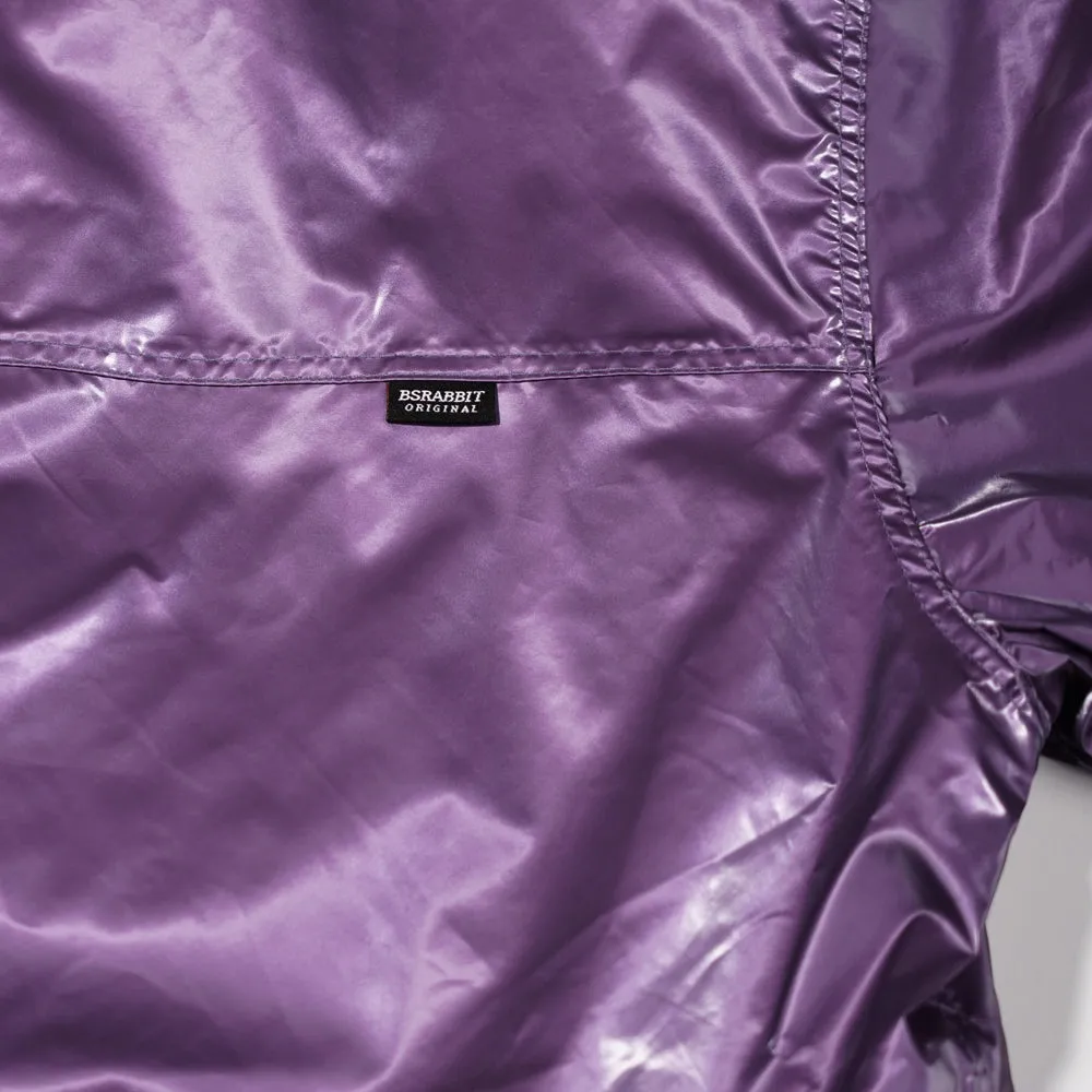 PATCH POCKET HOODED JACKET PURPLE