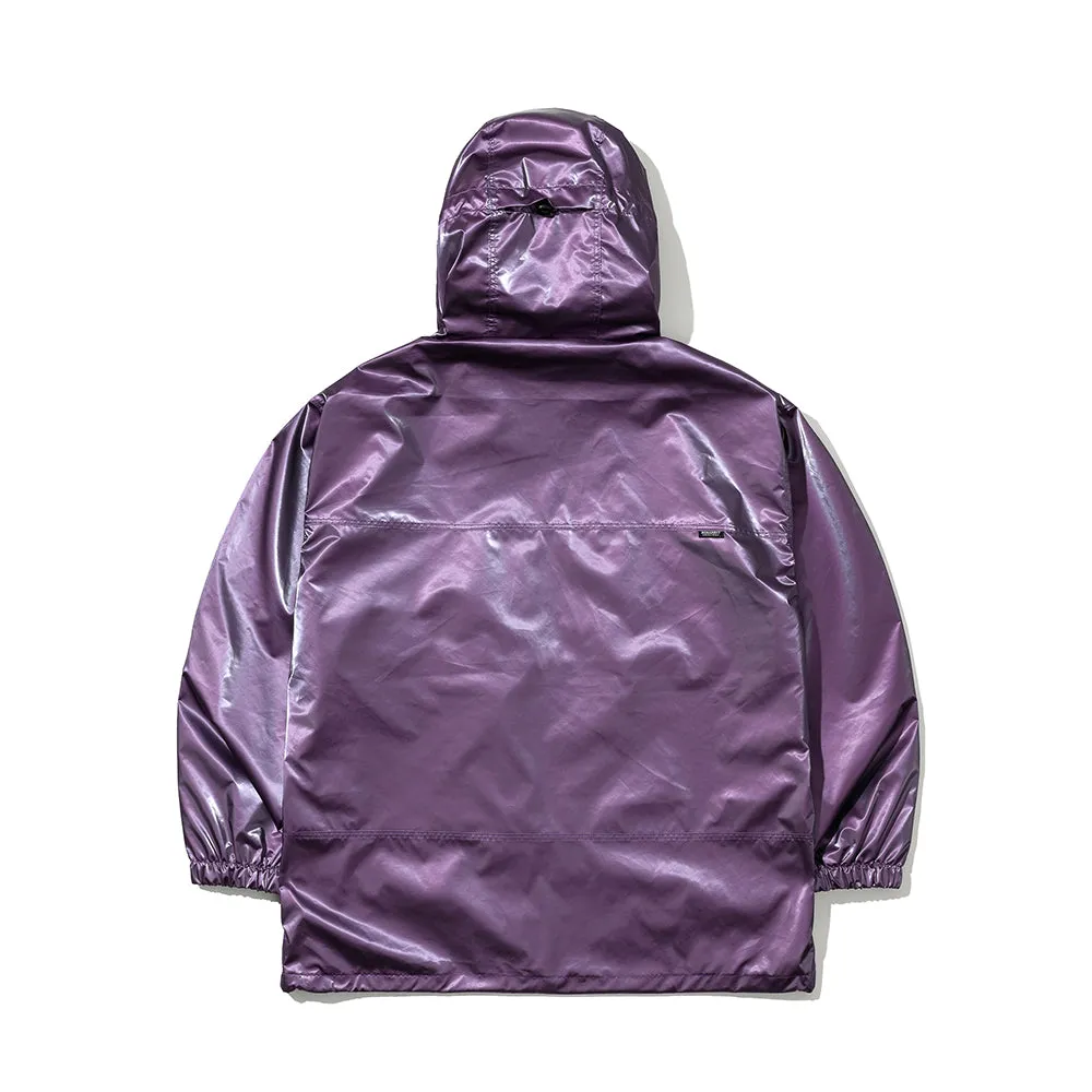 PATCH POCKET HOODED JACKET PURPLE