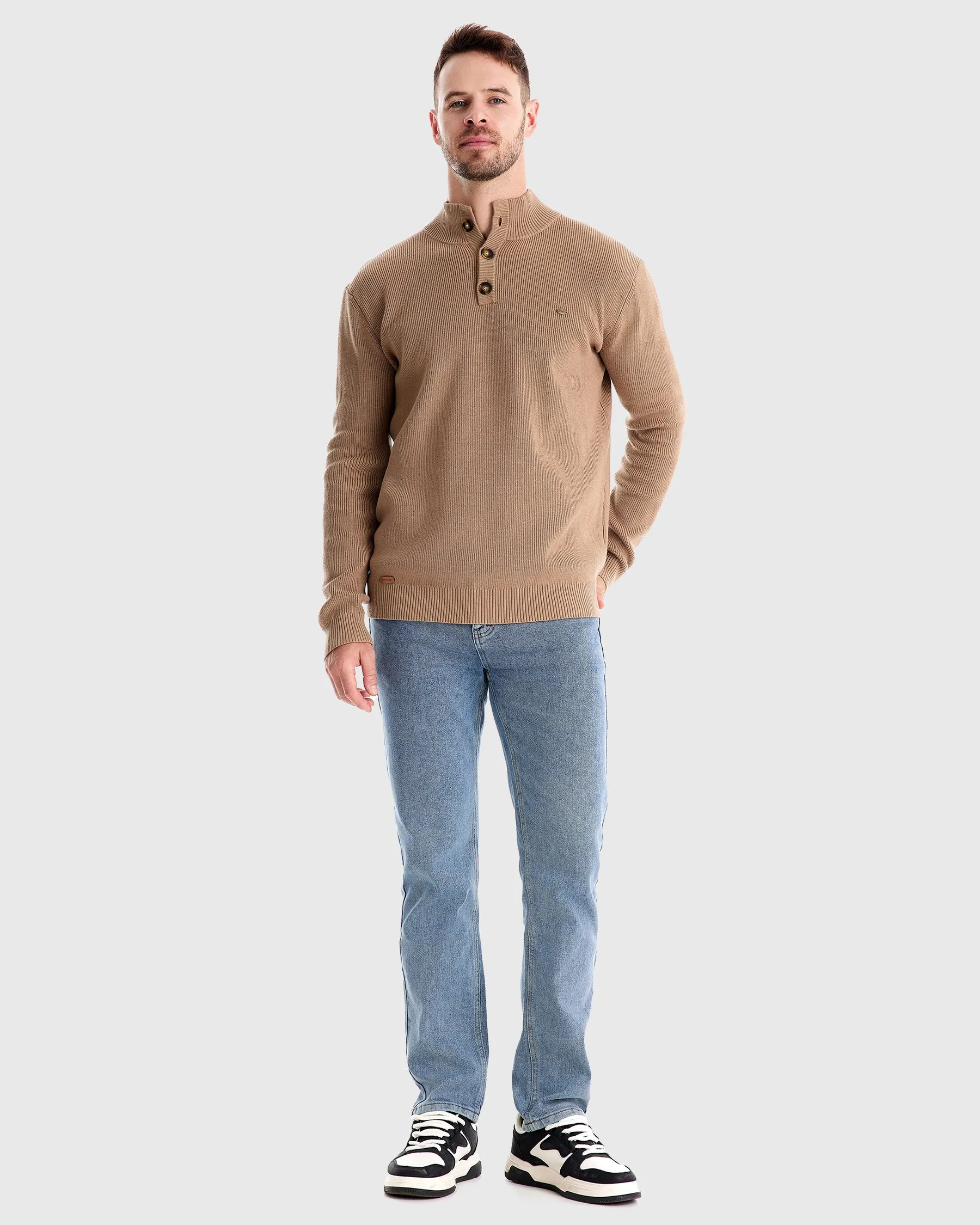 Premium Stand-Collar Sweater