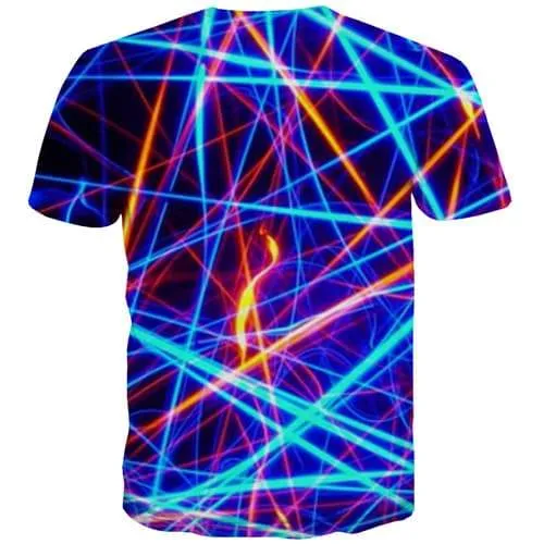 Psychedelic T shirts Men Geometric T-shirts 3d Flame Tshirt Printed Galaxy Space T-shirts Graphic Harajuku Shirt Print