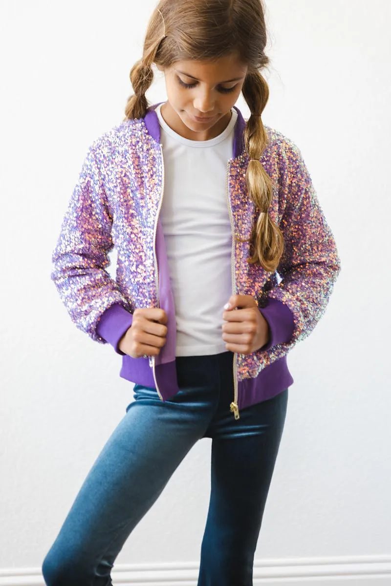 Purple Sequin Jacket