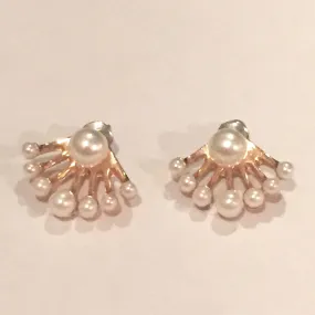 "I'm A Fan" Pearl Jacket Earrings