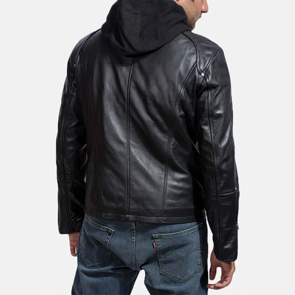 Rainwalker Black Leather Jacket