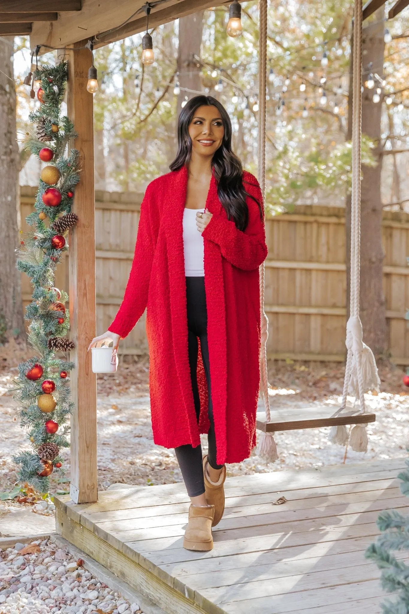 Red Popcorn Dreamer Cardigan