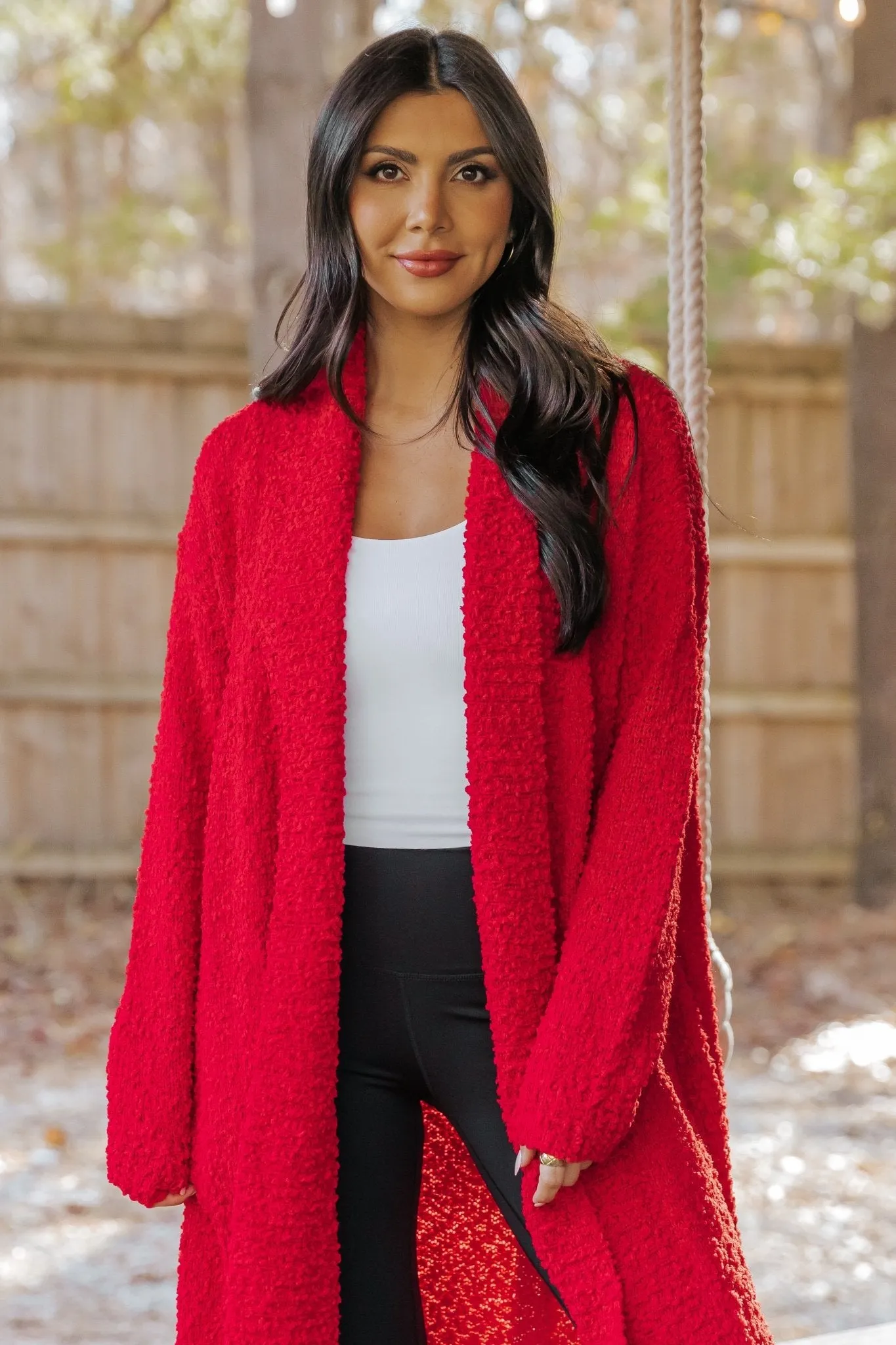 Red Popcorn Dreamer Cardigan