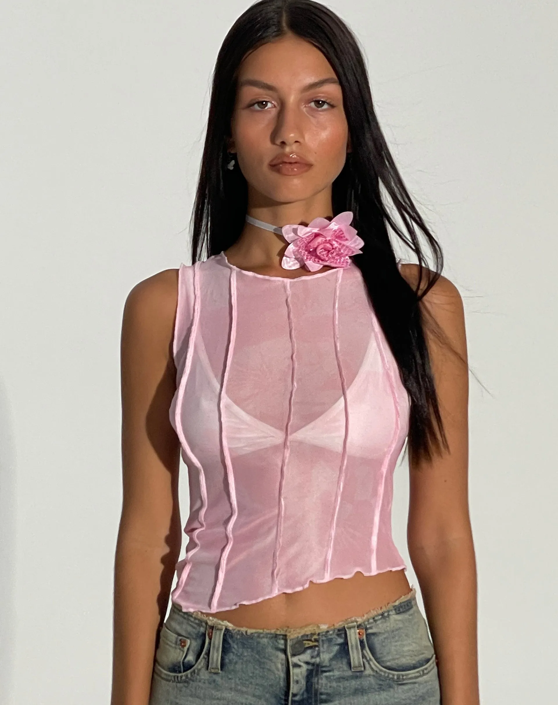 Rembita Top in Blurred Orchid Pink