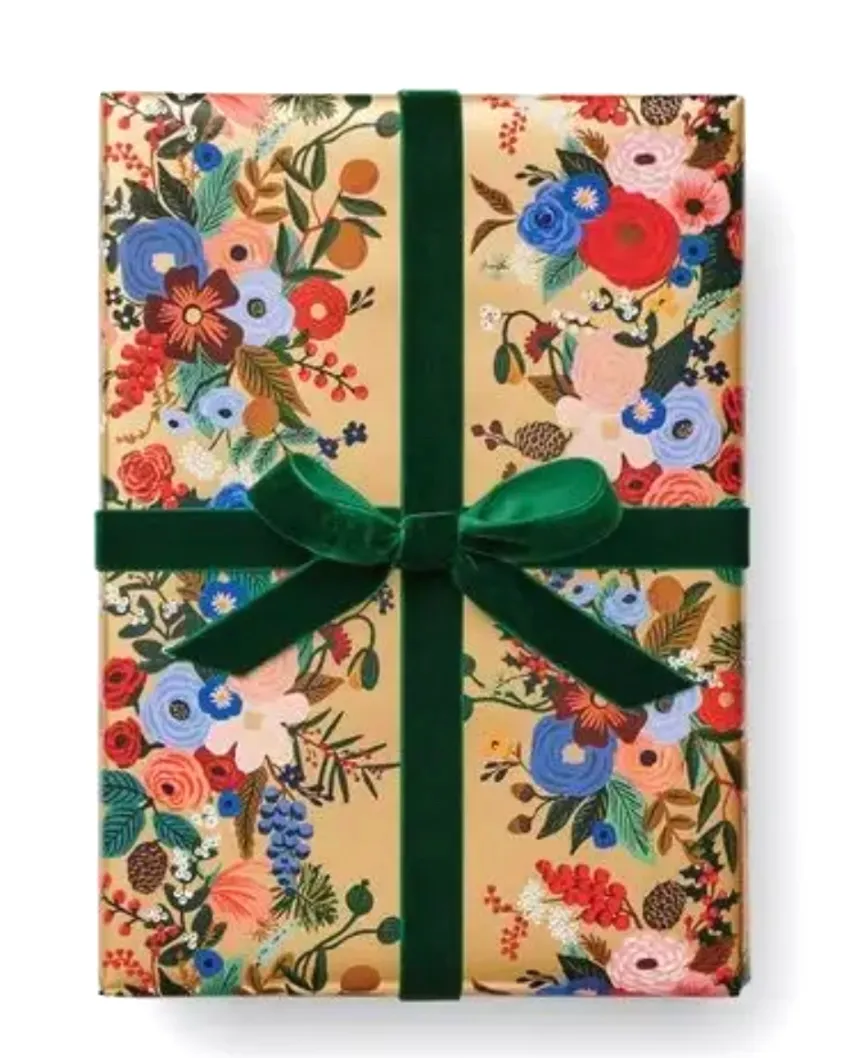 Rifle Paper Co Holiday Garden Party Continuous Wrapping Paper Roll