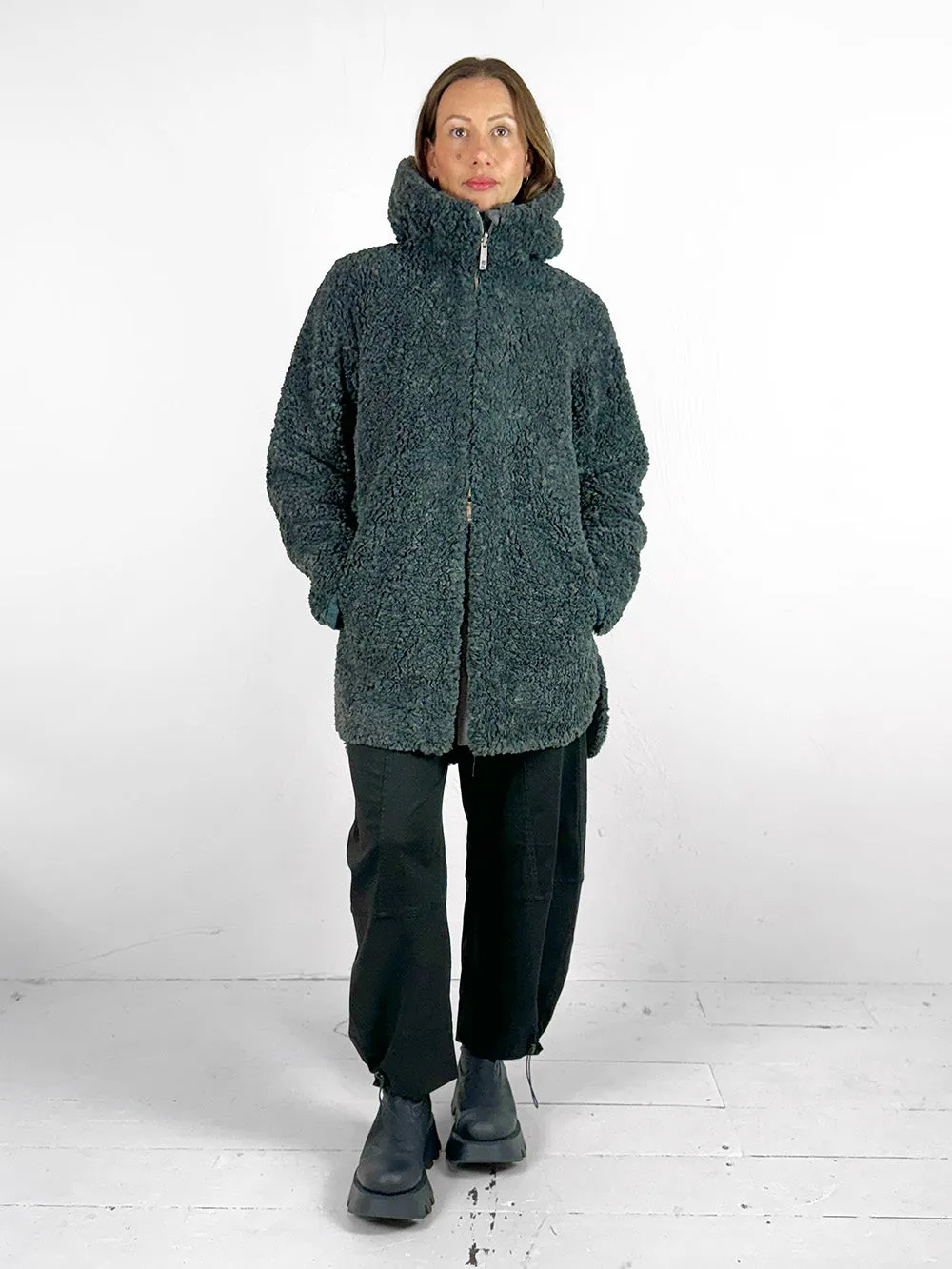 Rino   Pelle Marre Reversible Hooded Coat - 2 Colours