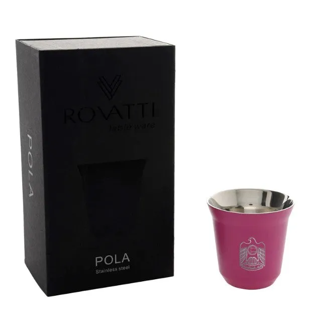 Rovatti Pola Uae Stainless Steel Cup Set Of 2 - 85 Ml