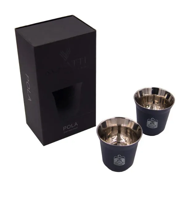 Rovatti Pola Uae Stainless Steel Cup Set Of 2 - 85 Ml