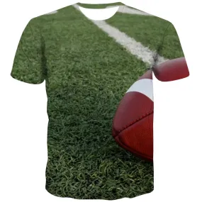 Rugby T shirts Men Power Tshirts Cool Game Shirt Print Lawn Tshirts Casual