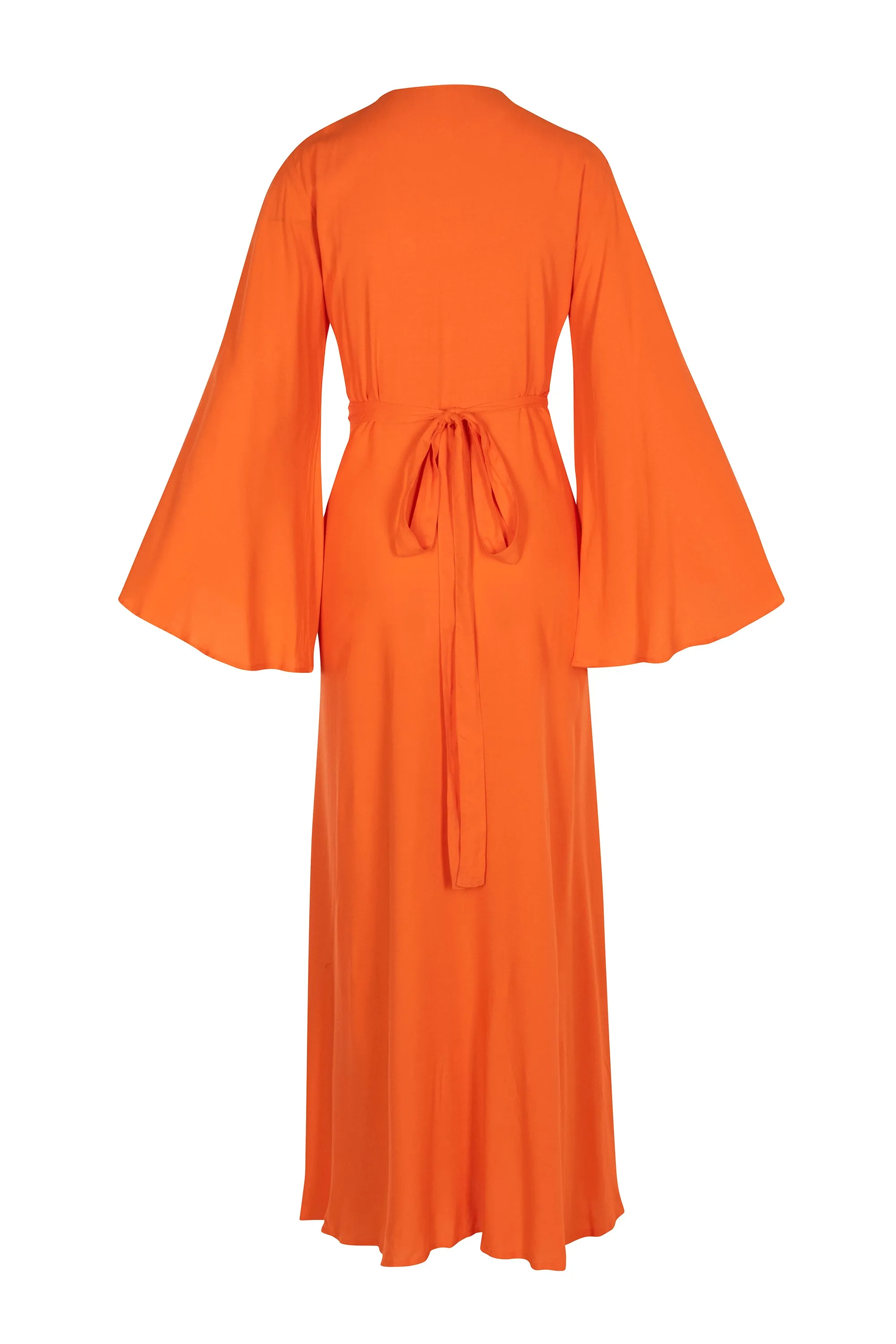 Saffron - Long Wrap Dress