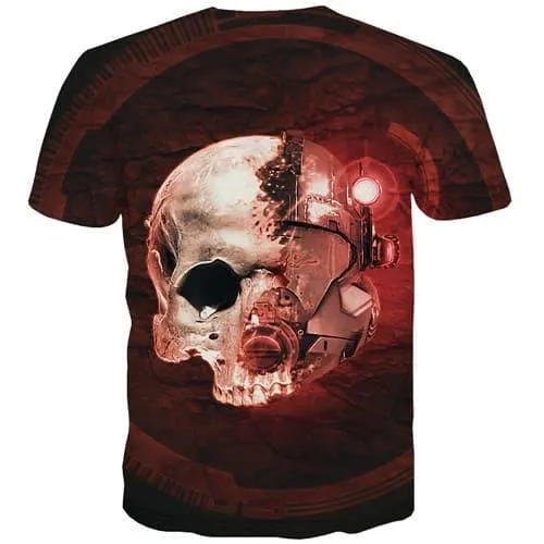 Skull T shirts Men Monster Tshirts Casual Military Tshirt Printed War Tshirt Anime Metal T-shirts 3d Short Sleeve Full Print