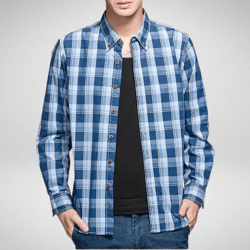 Smart Long Sleeve Premium Plaid Shirt